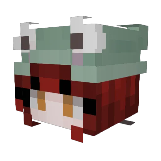 JemmaFin03 Minecraft avatar head, 3D render