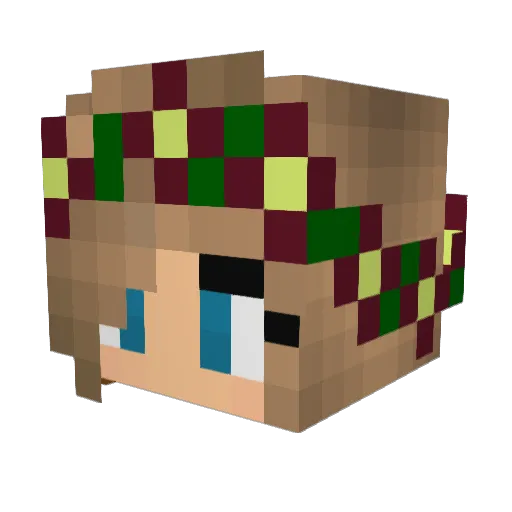 JemmaPlayz Minecraft avatar head, 3D render