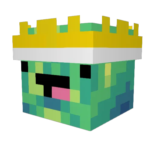 Jemmasen Minecraft avatar head, 3D render