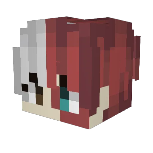 Jempii Minecraft avatar head, 3D render
