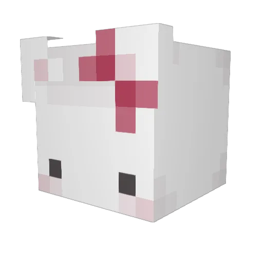 Jemyne Minecraft avatar head, 3D render