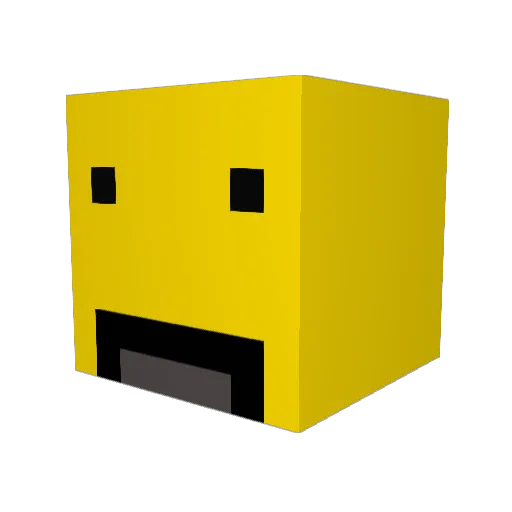 JenF2014 Minecraft avatar head, 3D render