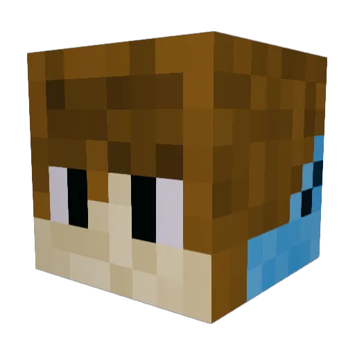 JenMax10 Minecraft avatar head, 3D render