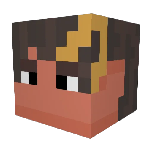 JenOh3899 Minecraft avatar head, 3D render