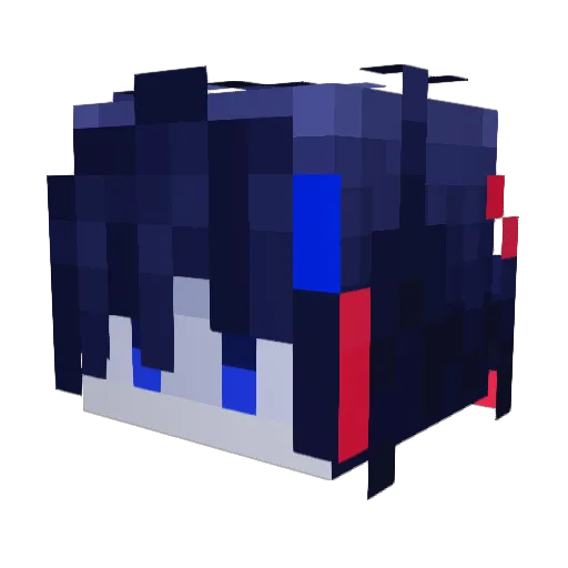 JenYeenn Minecraft avatar head, 3D render
