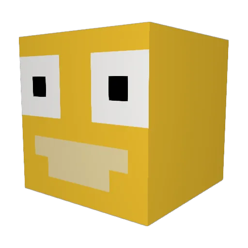 JenZargo Minecraft avatar head, 3D render