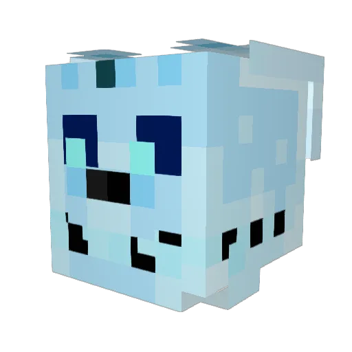 Jenbo27 Minecraft avatar head, 3D render