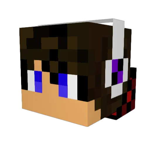 Jenda03 Minecraft avatar head, 3D render