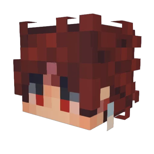 JengLin Minecraft avatar head, 3D render