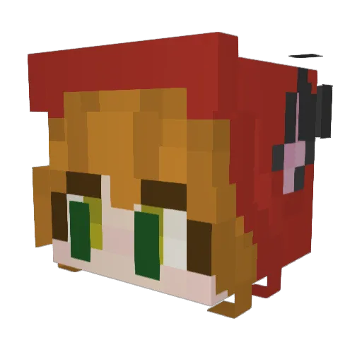 Jenicko Minecraft avatar head, 3D render
