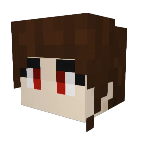 Jenjen1303 Minecraft avatar head, 3D render