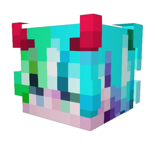 Jenkeye1 Minecraft avatar head, 3D render