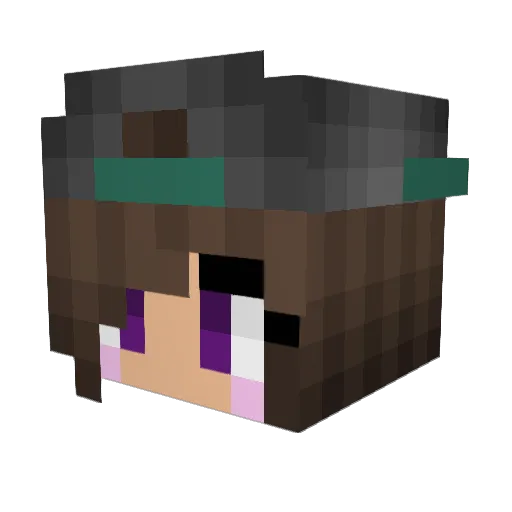 JennaIsAwesome Minecraft avatar head, 3D render
