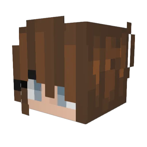 JennaMarie6601 Minecraft avatar head, 3D render