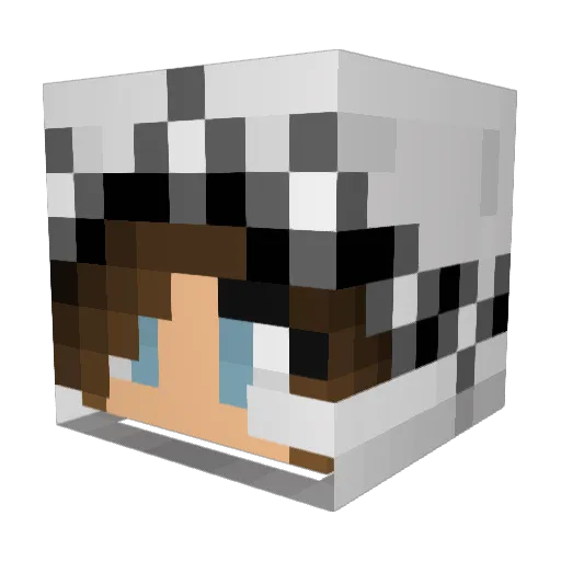 JennaSW Minecraft avatar head, 3D render