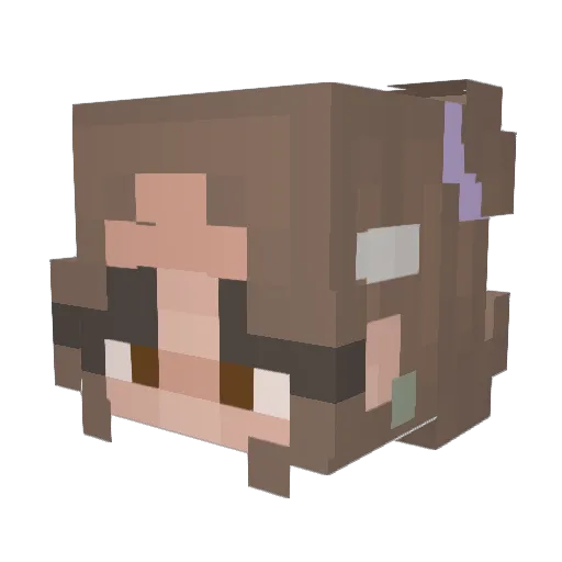 Jenna_Buena Minecraft avatar head, 3D render