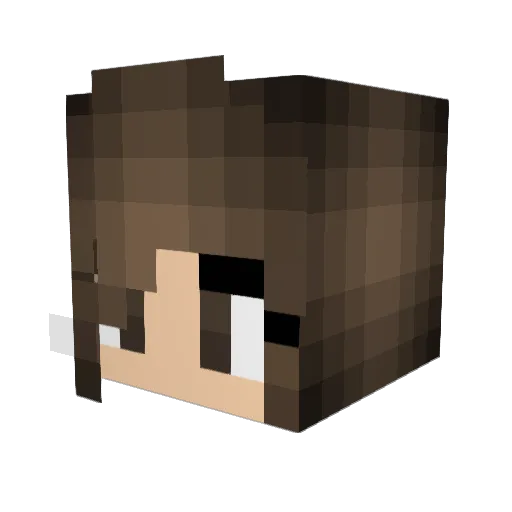 Jenna_Coleman Minecraft avatar head, 3D render