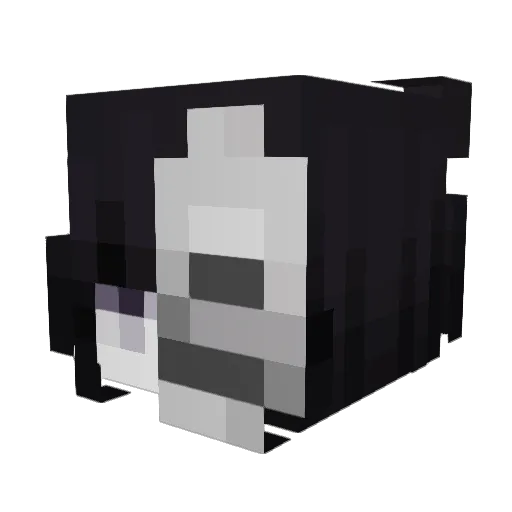 Jenna__1 Minecraft avatar head, 3D render