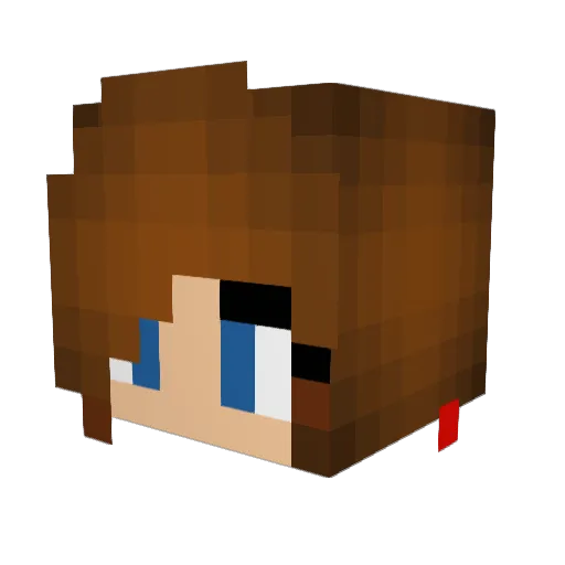 Jennavyr Minecraft avatar head, 3D render