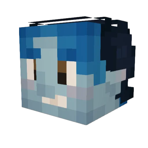Jennemte0 Minecraft avatar head, 3D render