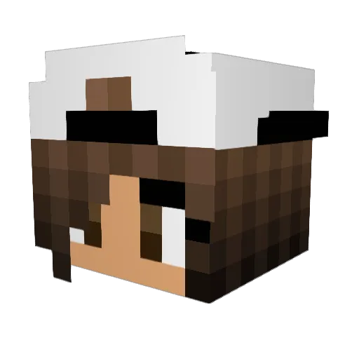 JenniSkycamp Minecraft avatar head, 3D render