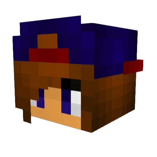 JenniferM94 Minecraft avatar head, 3D render