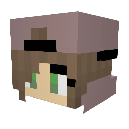 JenniferSullivan Minecraft avatar head, 3D render