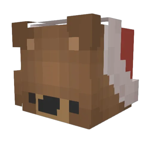 Jennifer_005 Minecraft avatar head, 3D render