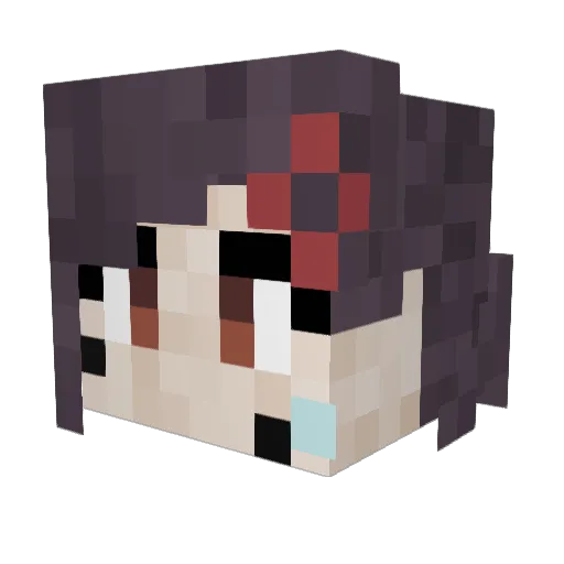 Jennokki Minecraft avatar head, 3D render