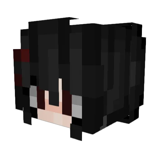 Jenny Minecraft avatar head, 3D render