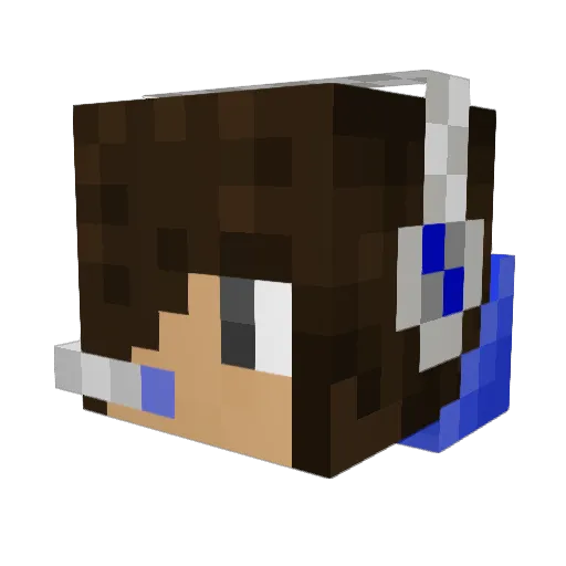 JennyAdam Minecraft avatar head, 3D render