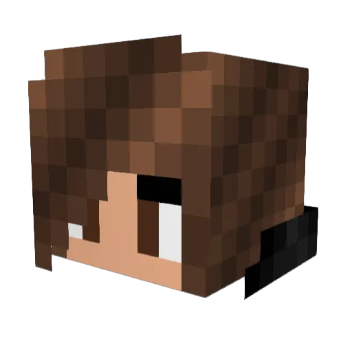 JennyAmazing Minecraft avatar head, 3D render