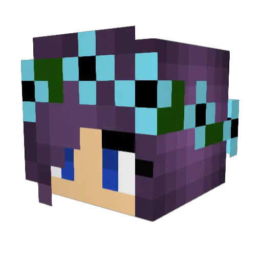 JennyC140 Minecraft avatar head, 3D render