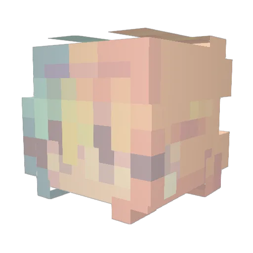 JennyGamingHD Minecraft avatar head, 3D render
