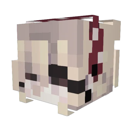 JennyWren22 Minecraft avatar head, 3D render