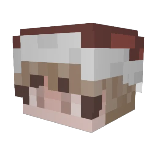 JenoMC Minecraft avatar head, 3D render