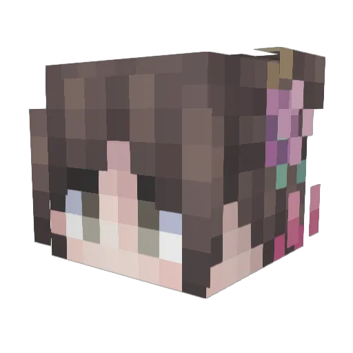 JenovaX Minecraft avatar head, 3D render