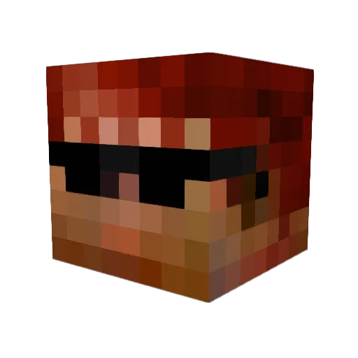 JenovasWitness Minecraft avatar head, 3D render