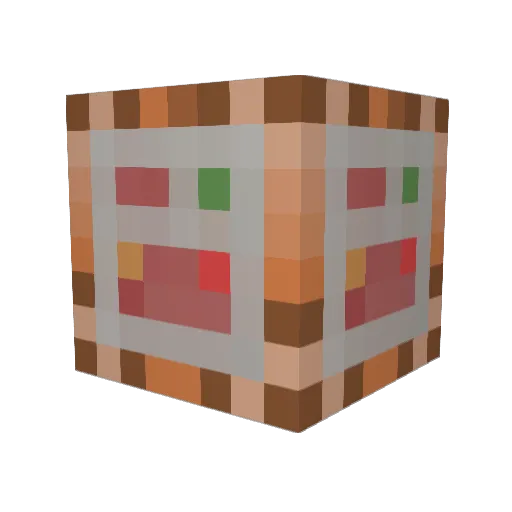 JensBot Minecraft avatar head, 3D render