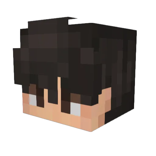 JensJac Minecraft avatar head, 3D render