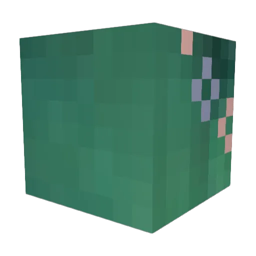 JensSaurusRex Minecraft avatar head, 3D render