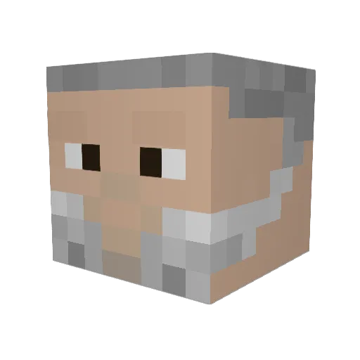 JensSchlueter Minecraft avatar head, 3D render