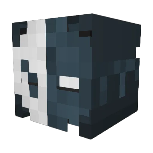 Jensai Minecraft avatar head, 3D render
