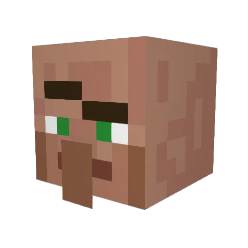 Jensoen Minecraft avatar head, 3D render