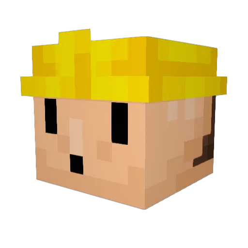 Jenssu11 Minecraft avatar head, 3D render