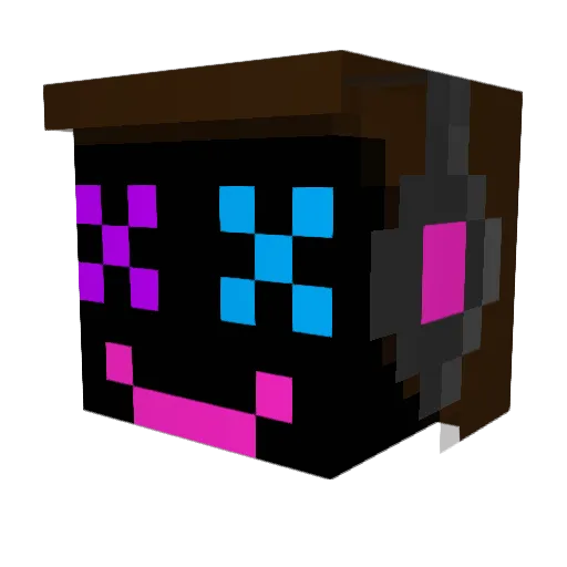 JensterG Minecraft avatar head, 3D render