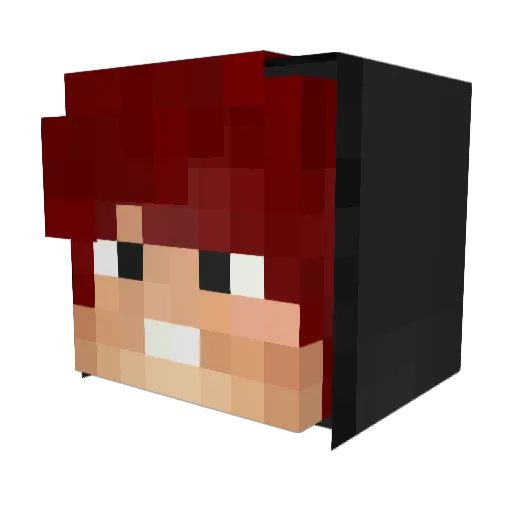 JentGFX Minecraft avatar head, 3D render