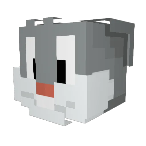 JentWood Minecraft avatar head, 3D render
