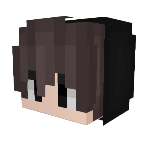 Jentelmen Minecraft avatar head, 3D render