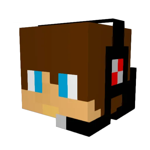 Jenya_Kun Minecraft avatar head, 3D render